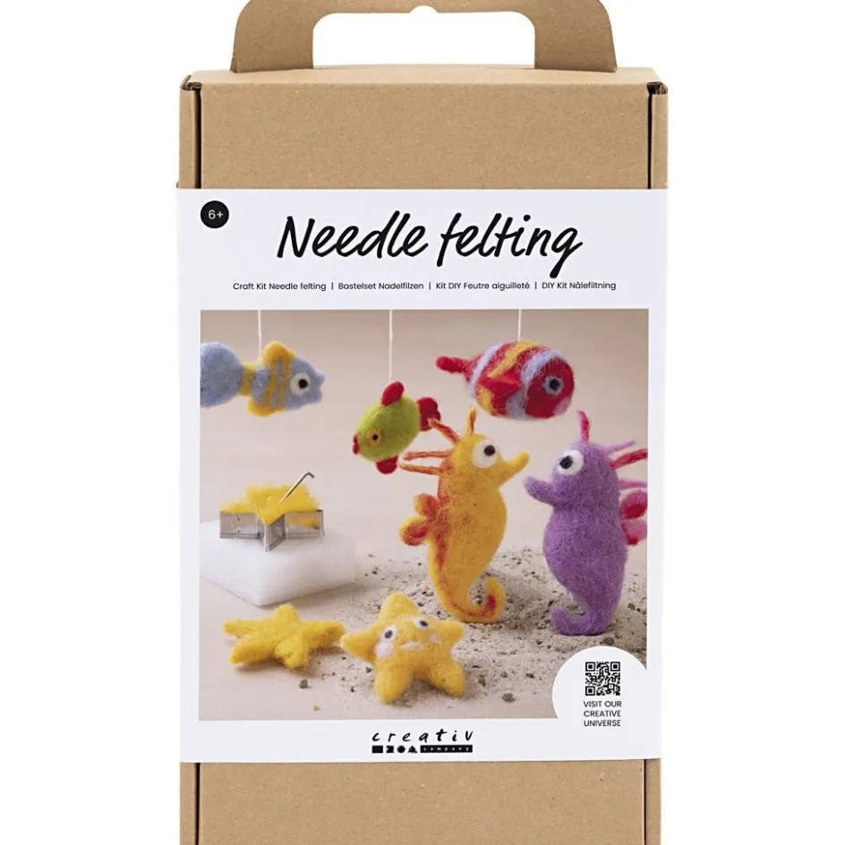 Creativ Company Craft Kit Needle Felting| Wool|Diy-Kits, Textiles And Yarn