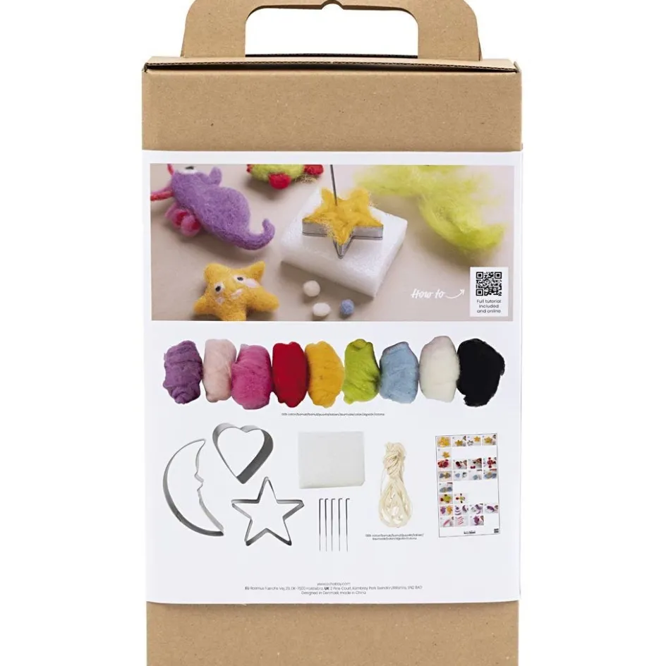 Creativ Company Craft Kit Needle Felting| Wool|Diy-Kits, Textiles And Yarn