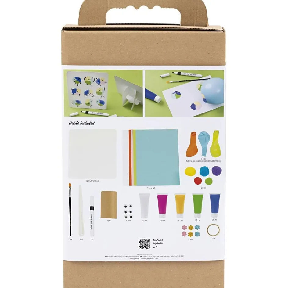 Creativ Company Craft Kit Painting| Textile Decoration|Watercolour Paints