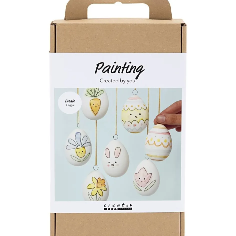 Creativ Company Craft Kit Painting| Figures, Eggs And Animals For Decorating|Diy-Kits, Items For Decoration