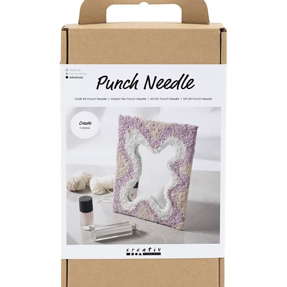 Creativ Company Craft Kit Punch Needle| Embroidery And Needle Punch|Diy-Kits, Textiles And Yarn