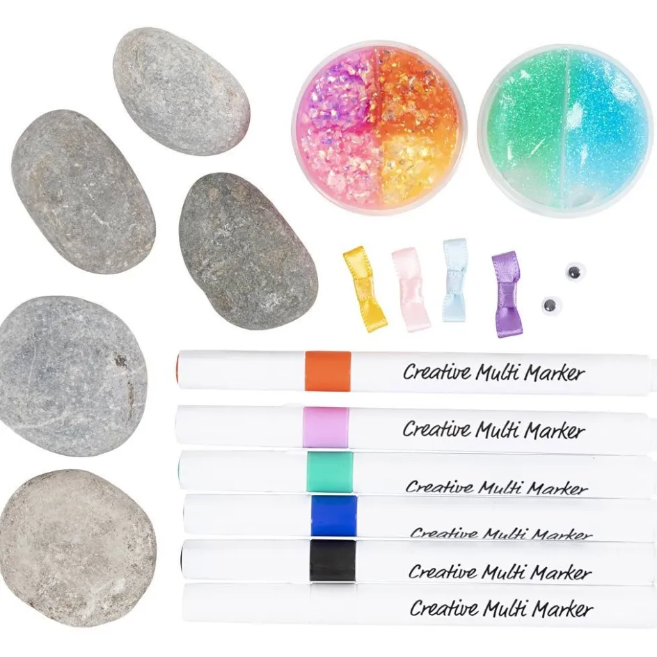 Creativ Company Craft Kit Stone Decoration| Diy-Kits, Basic Items And Tools