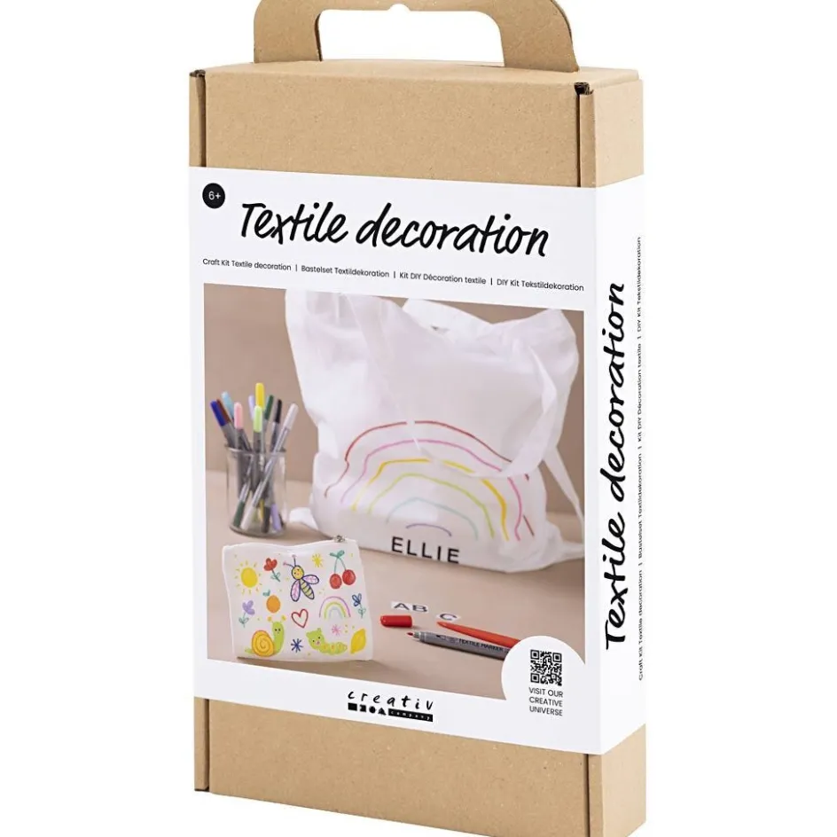 Creativ Company Craft Kit Textile Decoration| Finished Articles|Diy-Kits, Textiles And Yarn
