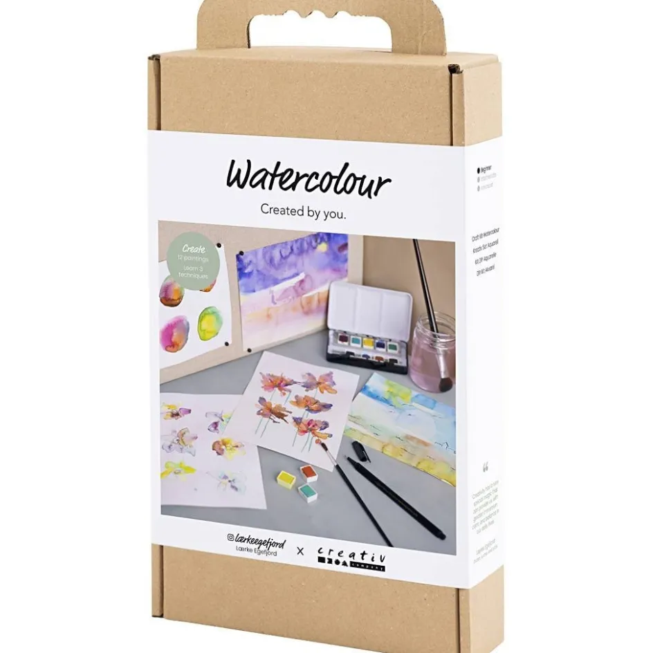Creativ Company Craft Kit Watercolour| Textile Decoration|Watercolour Paints