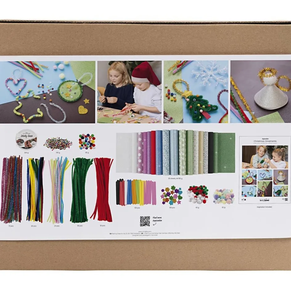 Creativ Company Craft Mix Colourful Christmas| Creative Classroom Sets|Diy-Kits, Basic Items And Tools