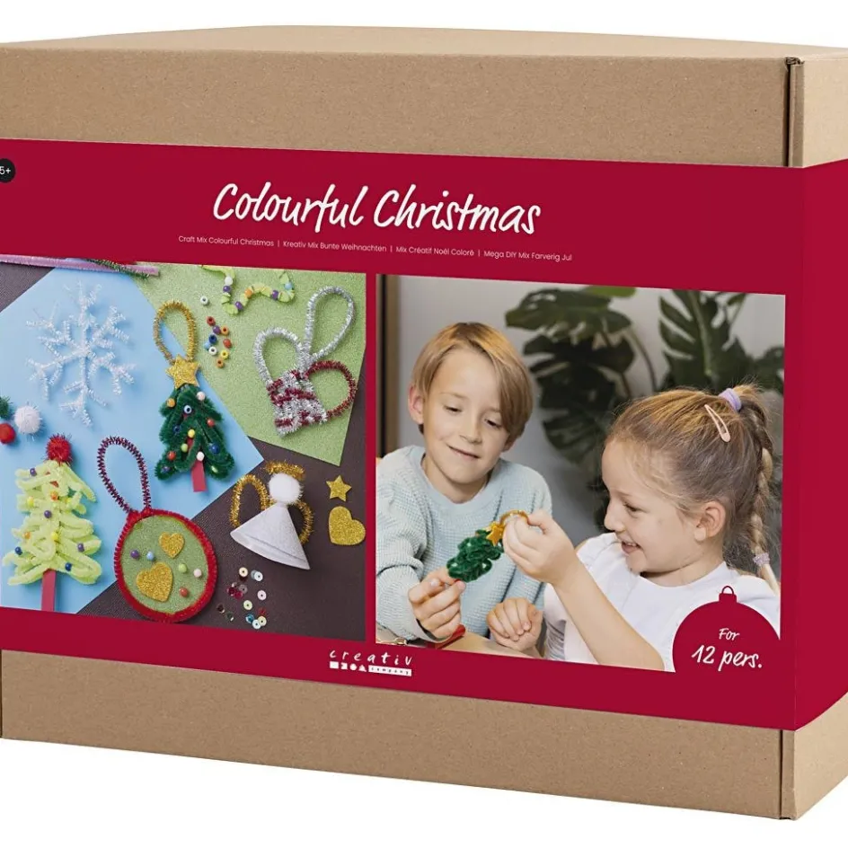 Creativ Company Craft Mix Colourful Christmas| Creative Classroom Sets|Diy-Kits, Basic Items And Tools