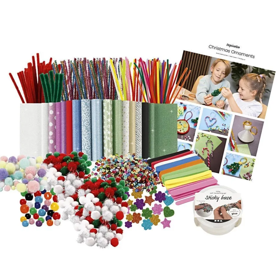 Creativ Company Craft Mix Colourful Christmas| Creative Classroom Sets|Diy-Kits, Basic Items And Tools