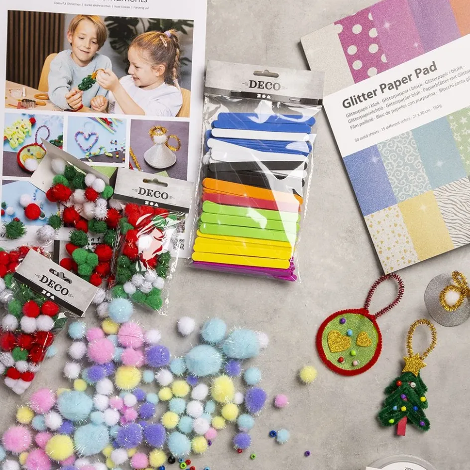 Creativ Company Craft Mix Colourful Christmas| Creative Classroom Sets|Diy-Kits, Basic Items And Tools