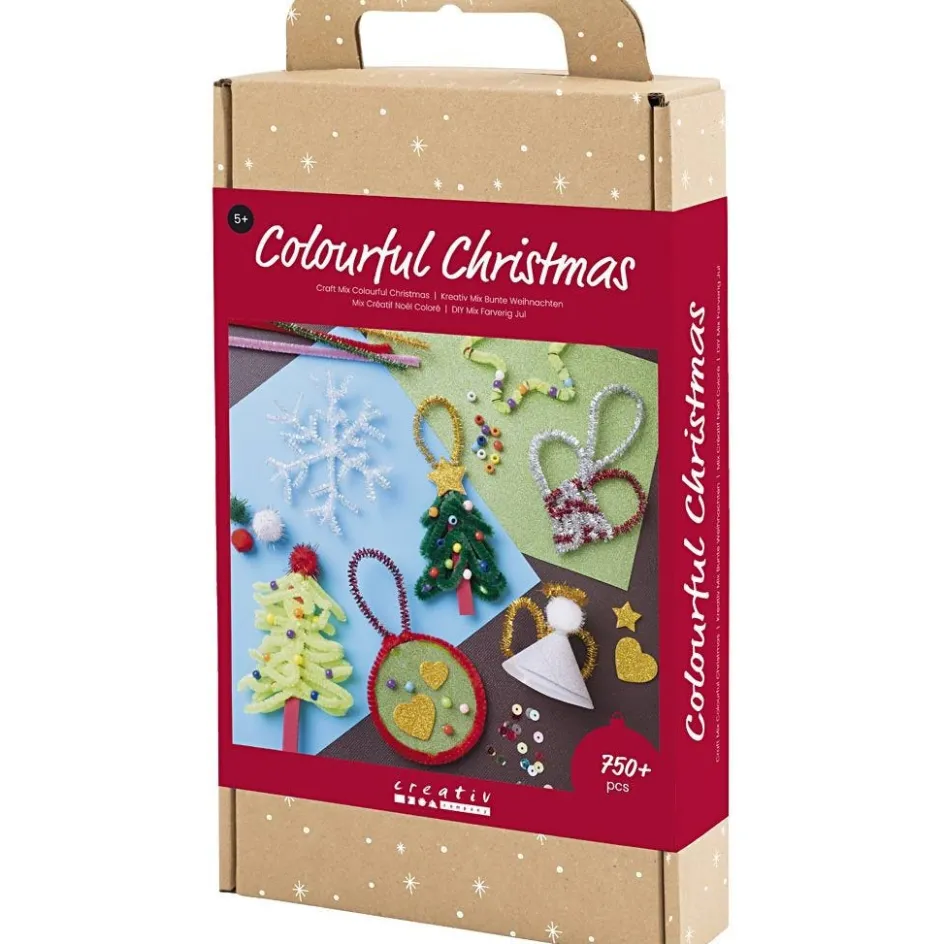 Creativ Company Craft Mix Colourful Christmas| Diy-Kits, Basic Items And Tools