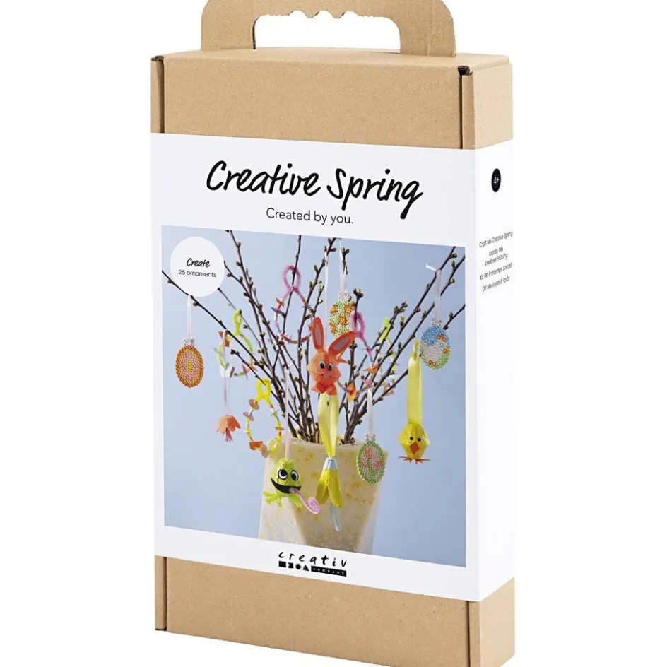 Creativ Company Craft Mix Creative Spring| Figures, Eggs And Animals For Decorating|Diy-Kits, Items For Decoration