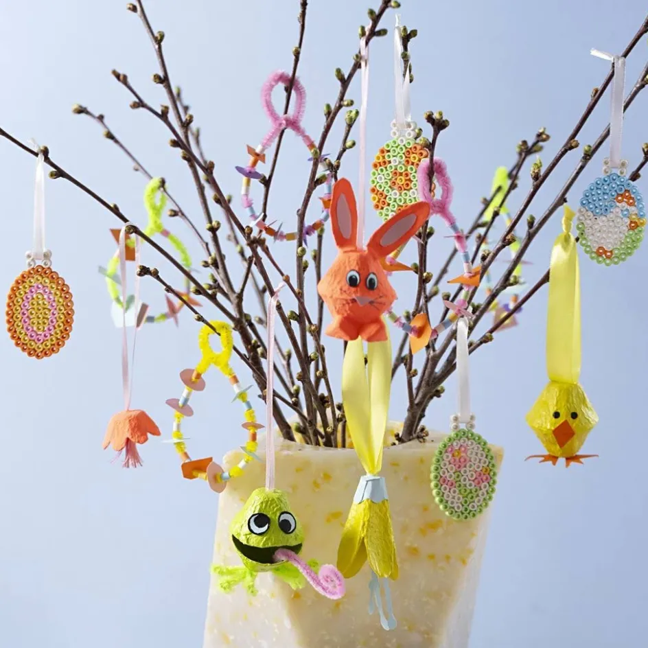 Creativ Company Craft Mix Creative Spring| Figures, Eggs And Animals For Decorating|Diy-Kits, Items For Decoration