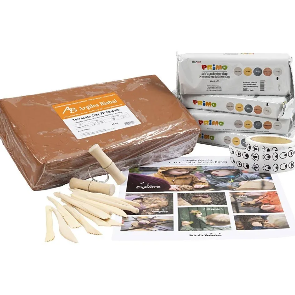 Creativ Company Craft Mix Modelling| Creative Classroom Sets|Air Drying Clay And Modelling Compounds