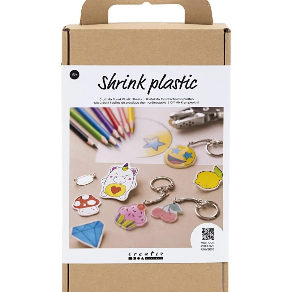 Creativ Company Craft Mix Shrink Plastic Sheets| Shrink Plastic|Diy-Kits, Basic Items And Tools