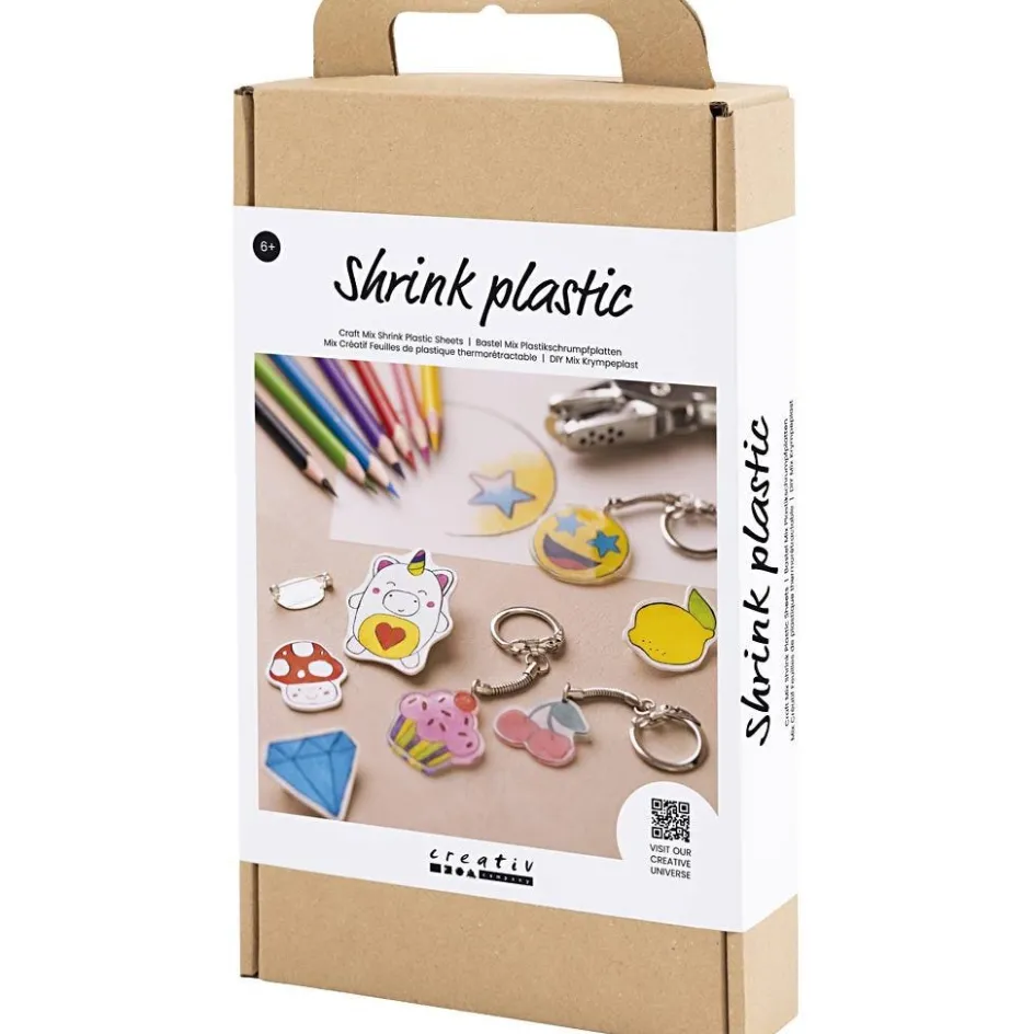 Creativ Company Craft Mix Shrink Plastic Sheets| Shrink Plastic|Diy-Kits, Basic Items And Tools