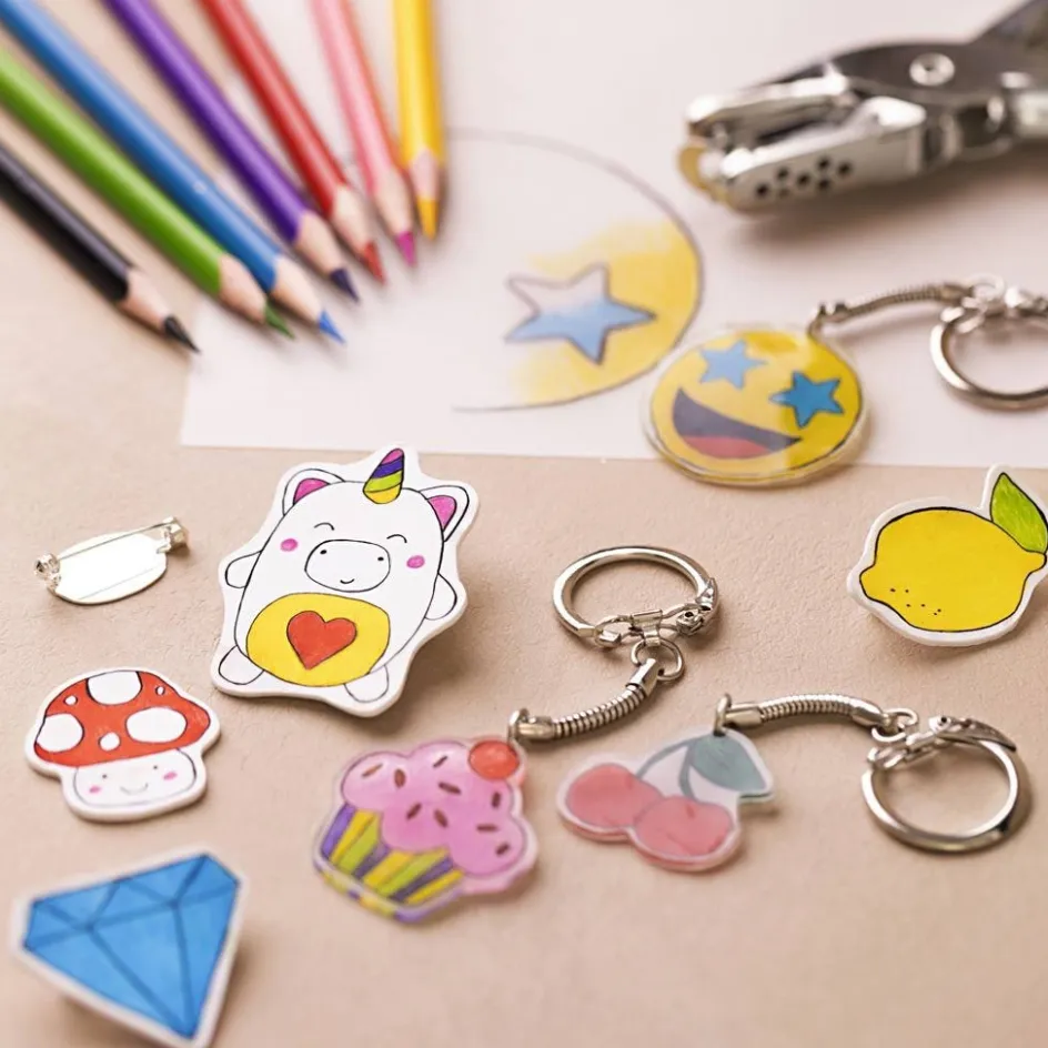 Creativ Company Craft Mix Shrink Plastic Sheets| Shrink Plastic|Diy-Kits, Basic Items And Tools