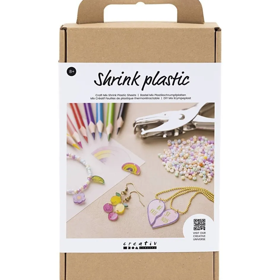 Creativ Company Craft Mix Shrink Plastic Sheets| Shrink Plastic|Diy-Kits, Basic Items And Tools