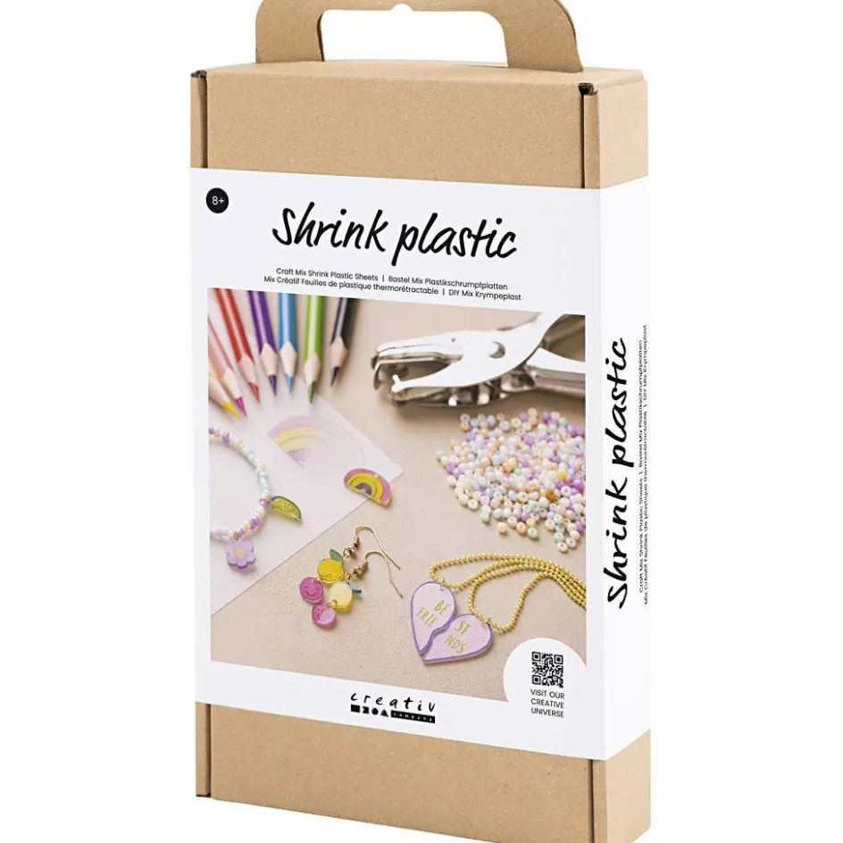 Creativ Company Craft Mix Shrink Plastic Sheets| Shrink Plastic|Diy-Kits, Basic Items And Tools