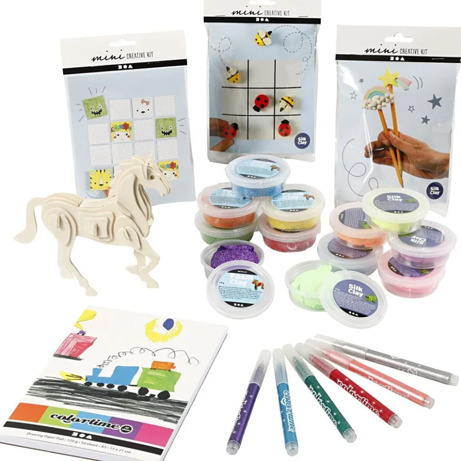 Creativ Company Creative kit – Indoor creativity| Air Drying Clay And Modelling Compounds|Diy-Kits, Modelling And Casting