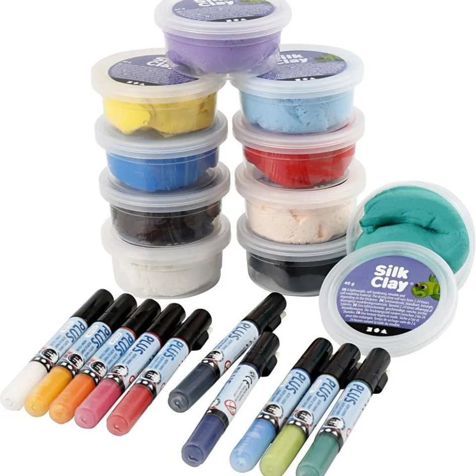 Creativ Company Creative kit– Stone decoration| Air Drying Clay And Modelling Compounds|Diy-Kits, Modelling And Casting