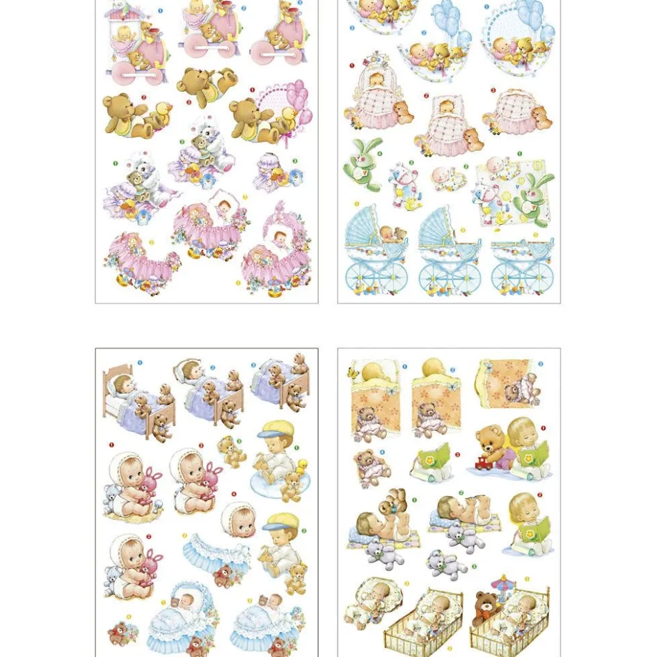 Creativ Company 3D Decoupage Motifs| Stickers And Vintage Die-Cuts