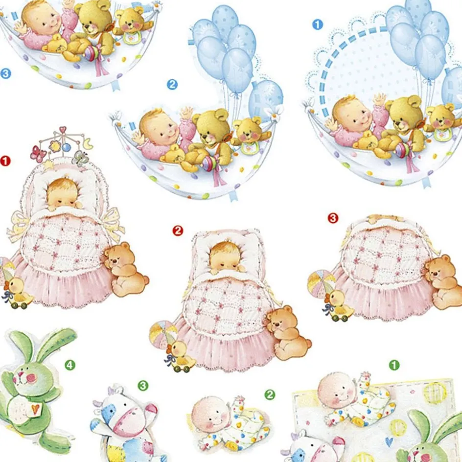 Creativ Company 3D Decoupage Motifs| Stickers And Vintage Die-Cuts