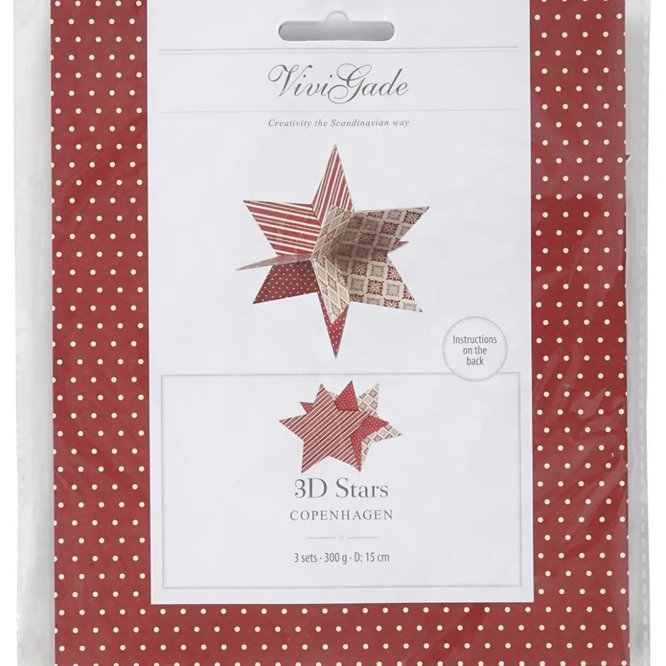 Vivi Gade 3D Stars| Paper Decorations And Paper Figures