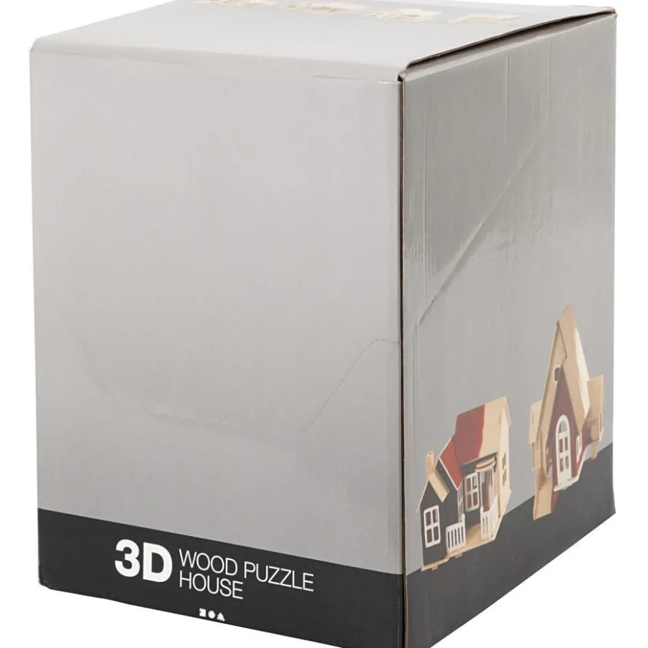 Creativ Company 3D Wooden Construction Kit| Decorative Houses And Vehicles
