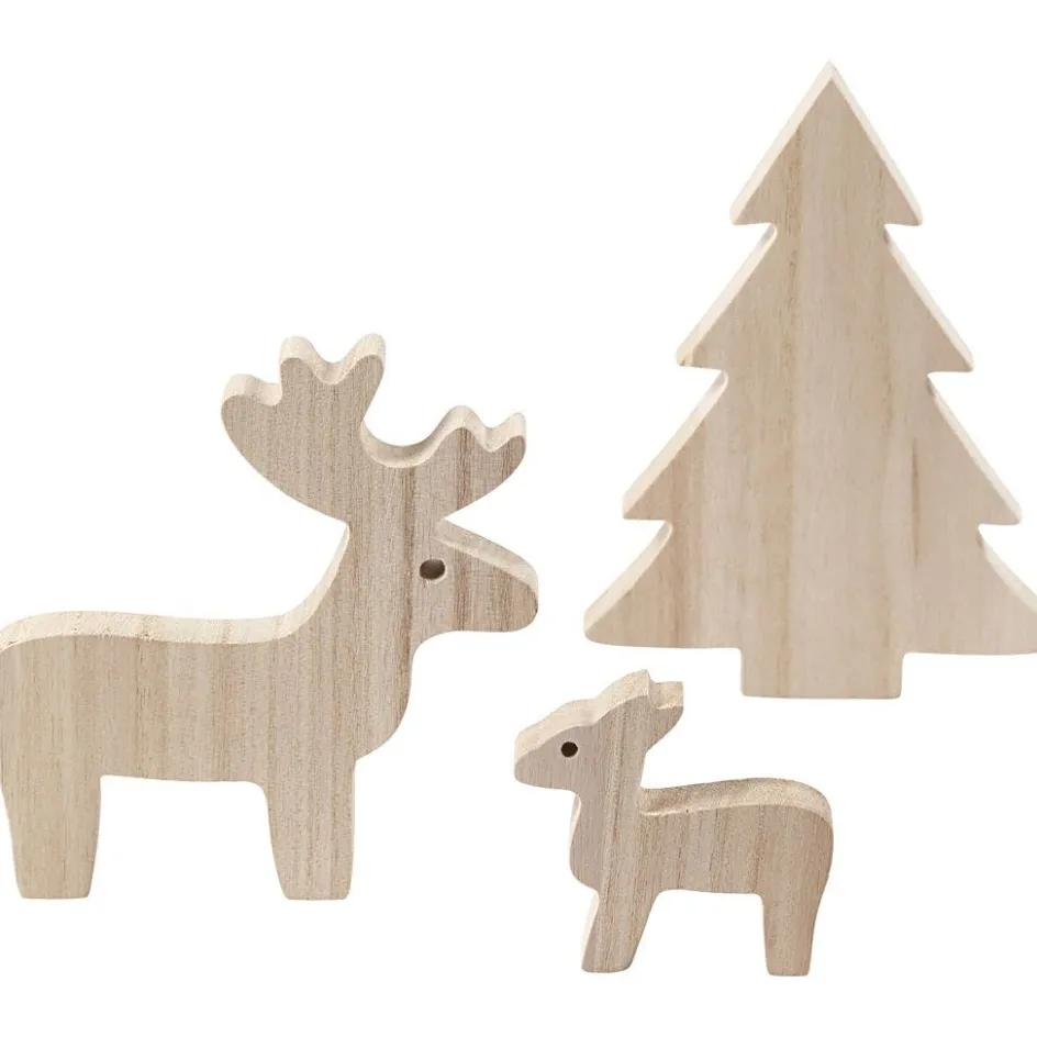 Creativ Company Deer and spruce| Figures, Eggs And Animals For Decorating