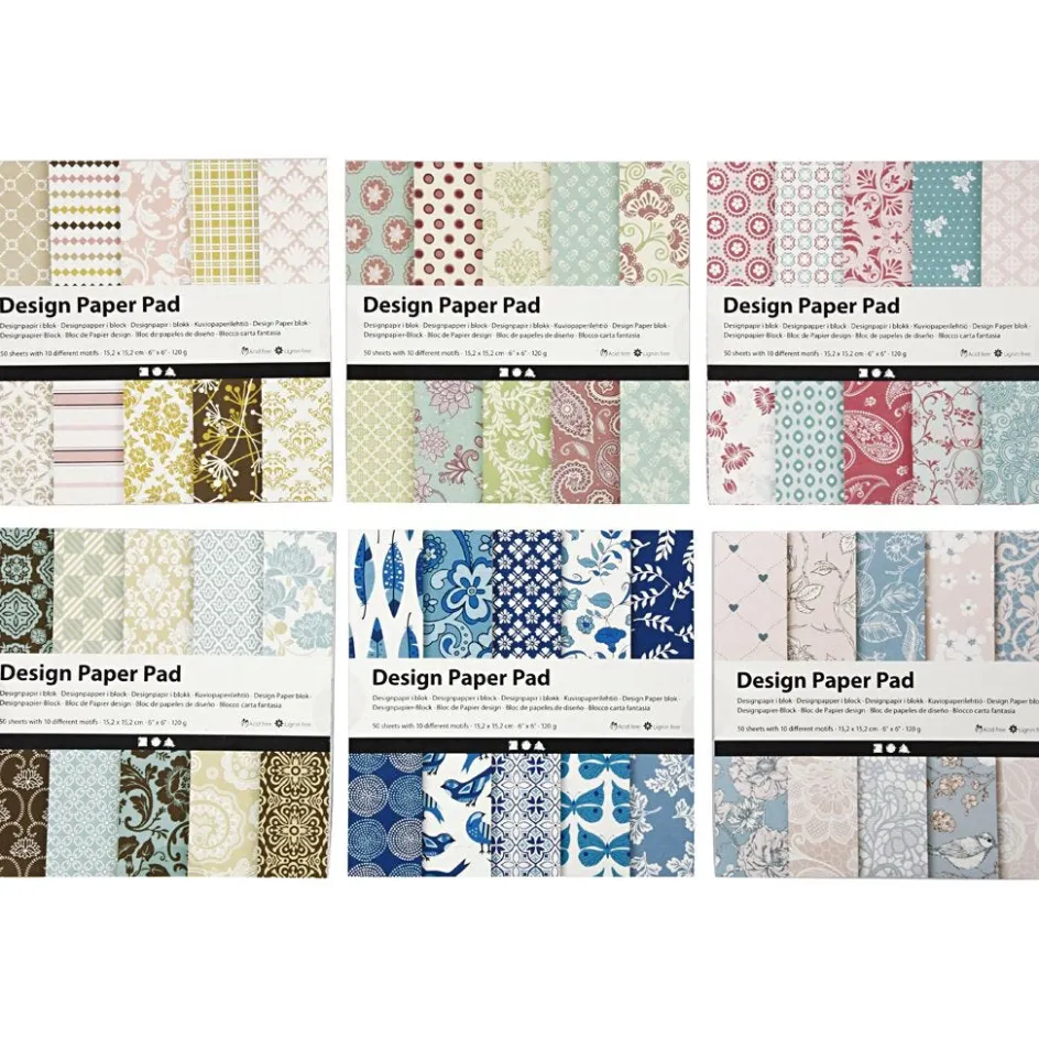 Creativ Company Design Paper Pad| Paper And Card|Calendars, Notebooks And Colouring Books