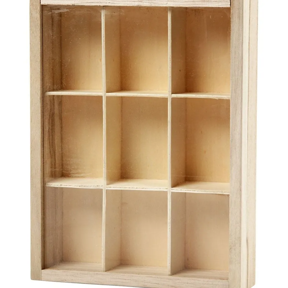 Creativ Company Display Box with Glass Sliding Lid| Boxes And Storage