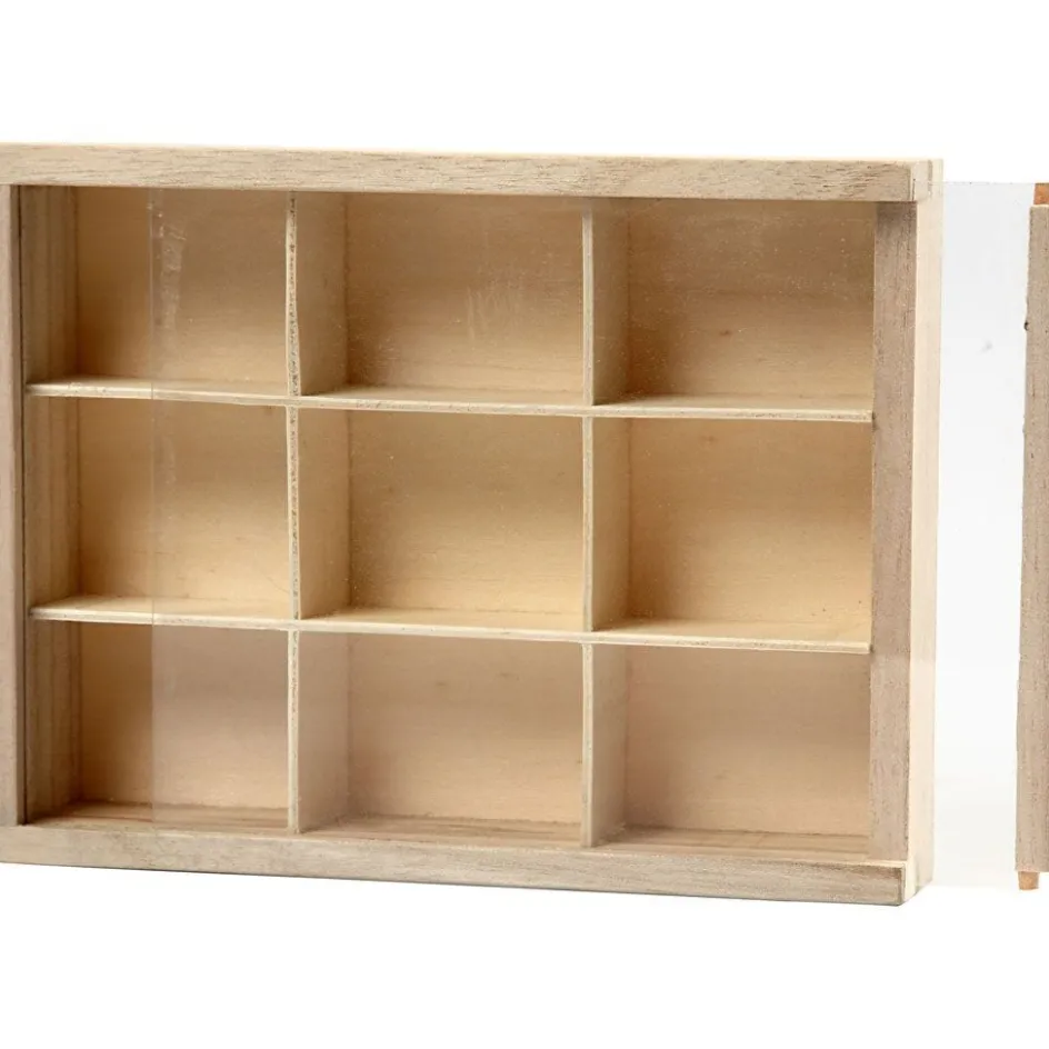 Creativ Company Display Box with Glass Sliding Lid| Boxes And Storage