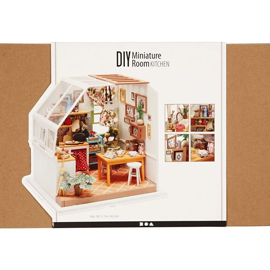 Creativ Company DIY Miniature Room| Miniature|Diy-Kits, Basic Items And Tools