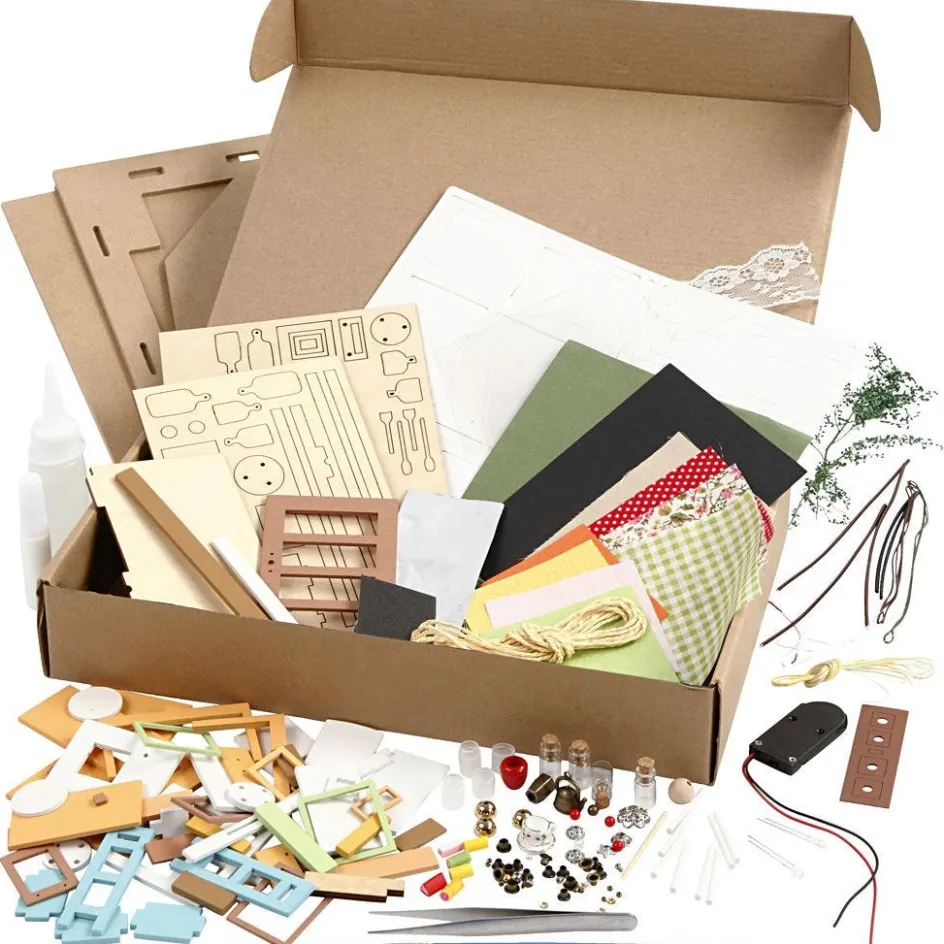 Creativ Company DIY Miniature Room| Miniature|Diy-Kits, Basic Items And Tools