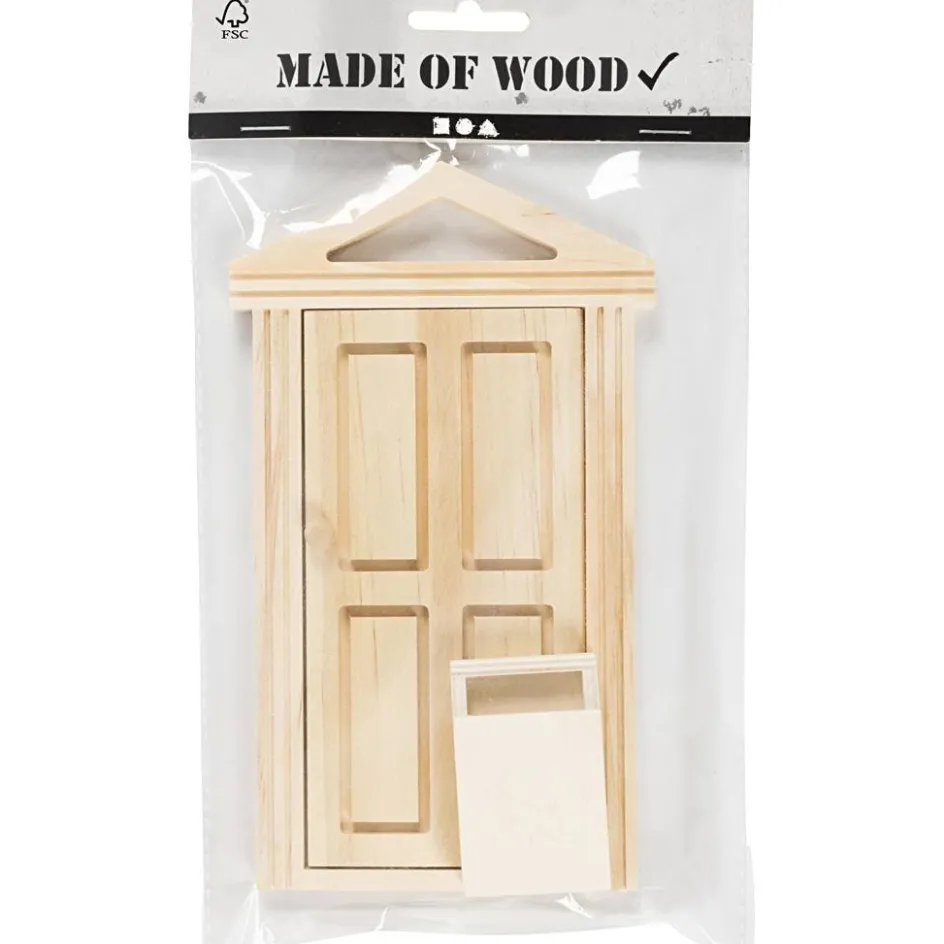 Creativ Company Door with cornice and mailbox| Miniature