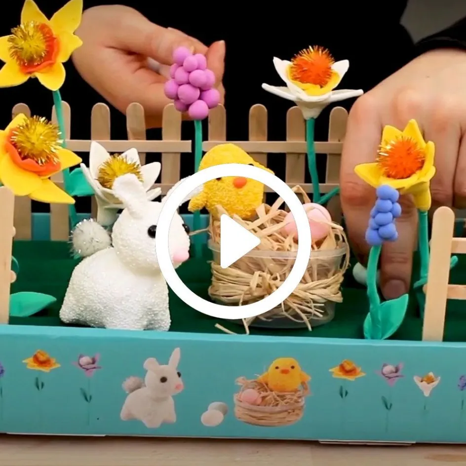 Silk Clay Easter Garden| Air Drying Clay And Modelling Compounds|Diy-Kits, Modelling And Casting