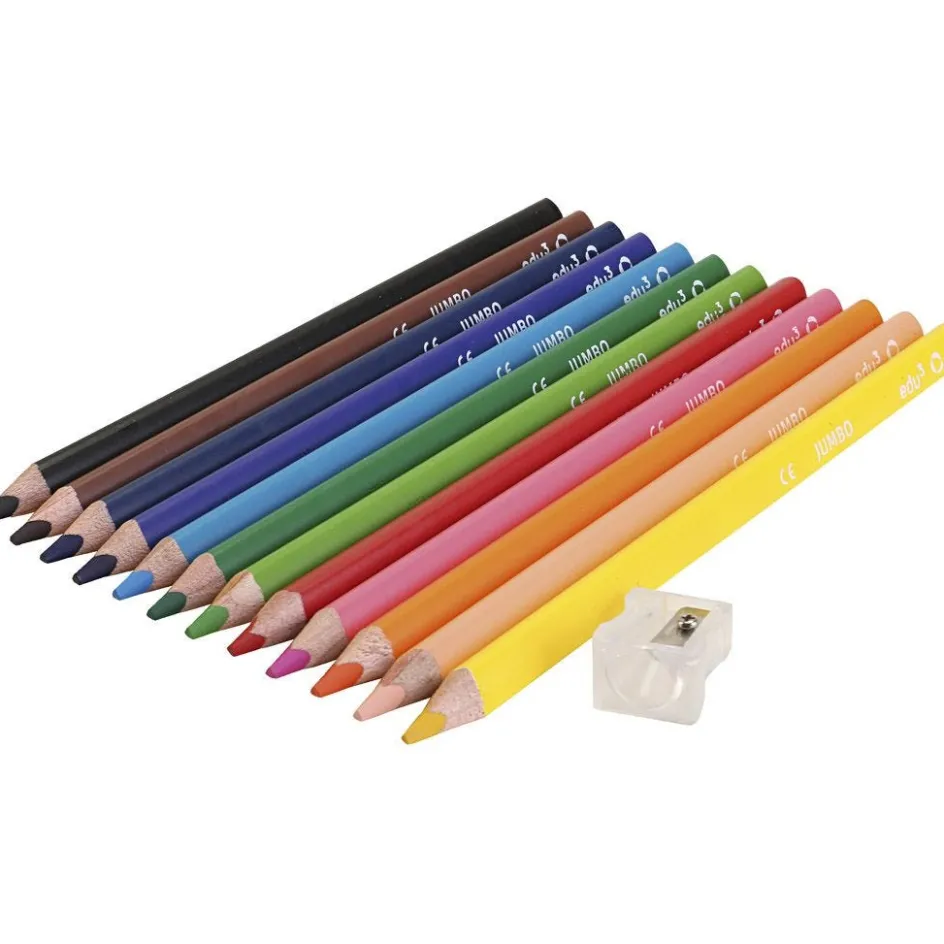 EDU3 edu Jumbo Coloured Pencils| Pencils And Chalks