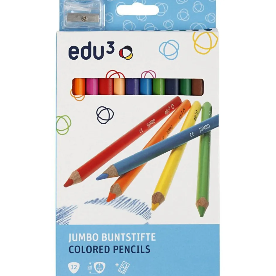 EDU3 edu Jumbo Coloured Pencils| Pencils And Chalks