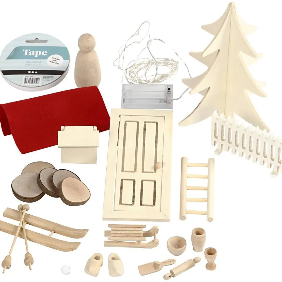 Creativ Company Elf Door Kit| Miniature|Diy-Kits, Basic Items And Tools