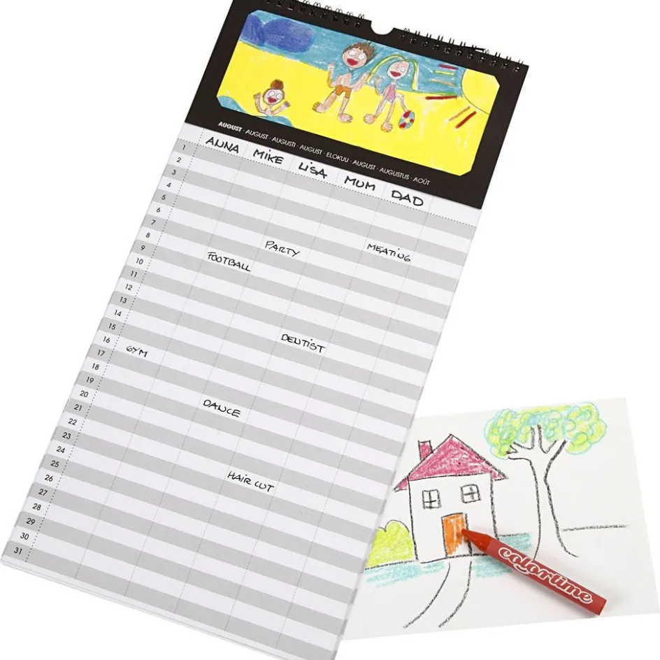 Creativ Company Family Planner| Calendars, Notebooks And Colouring Books
