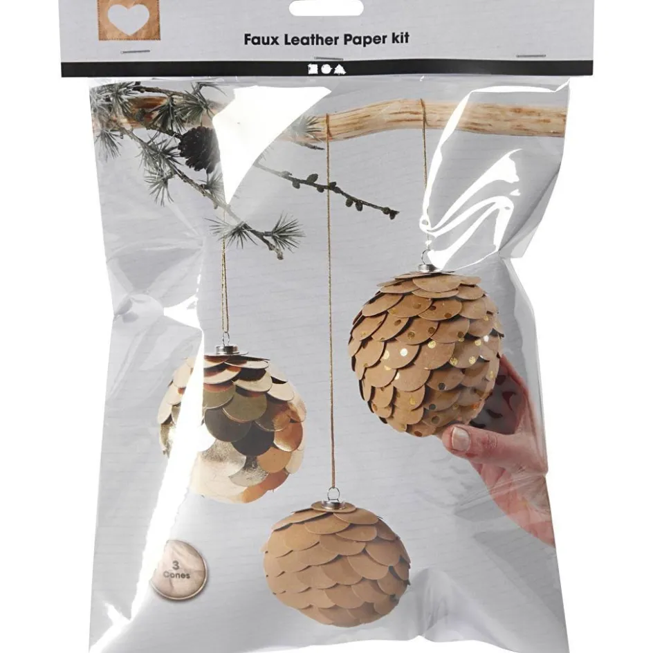 Creativ Company Faux leather paper cones| Leather Paper|Diy-Kits, Paper Crafts