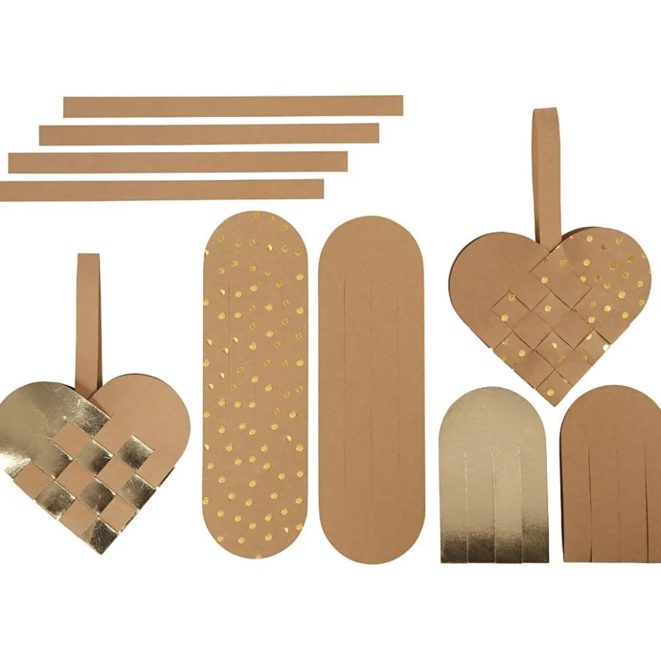 Creativ Company Faux leather paper hearts| Leather Paper|Diy-Kits, Paper Crafts