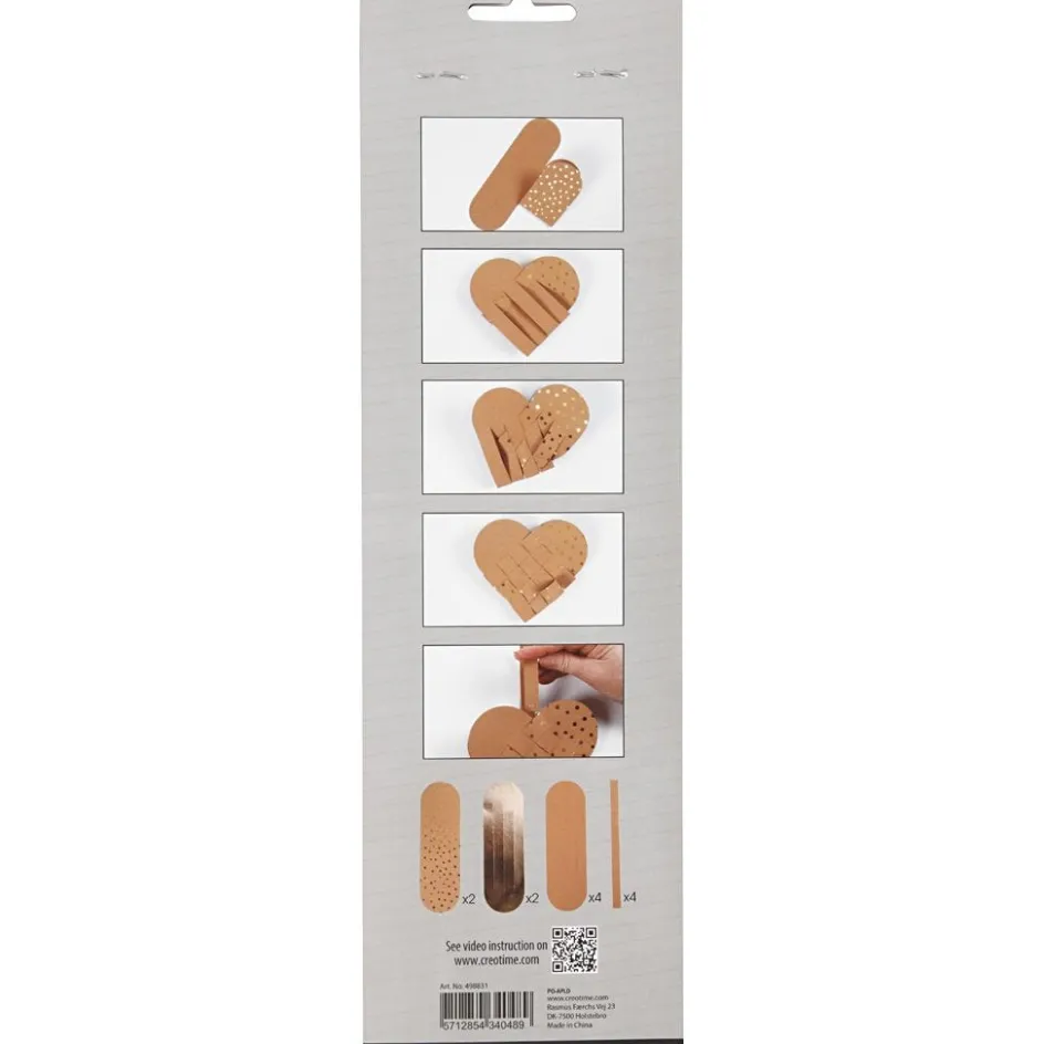 Creativ Company Faux leather paper hearts| Leather Paper|Diy-Kits, Paper Crafts