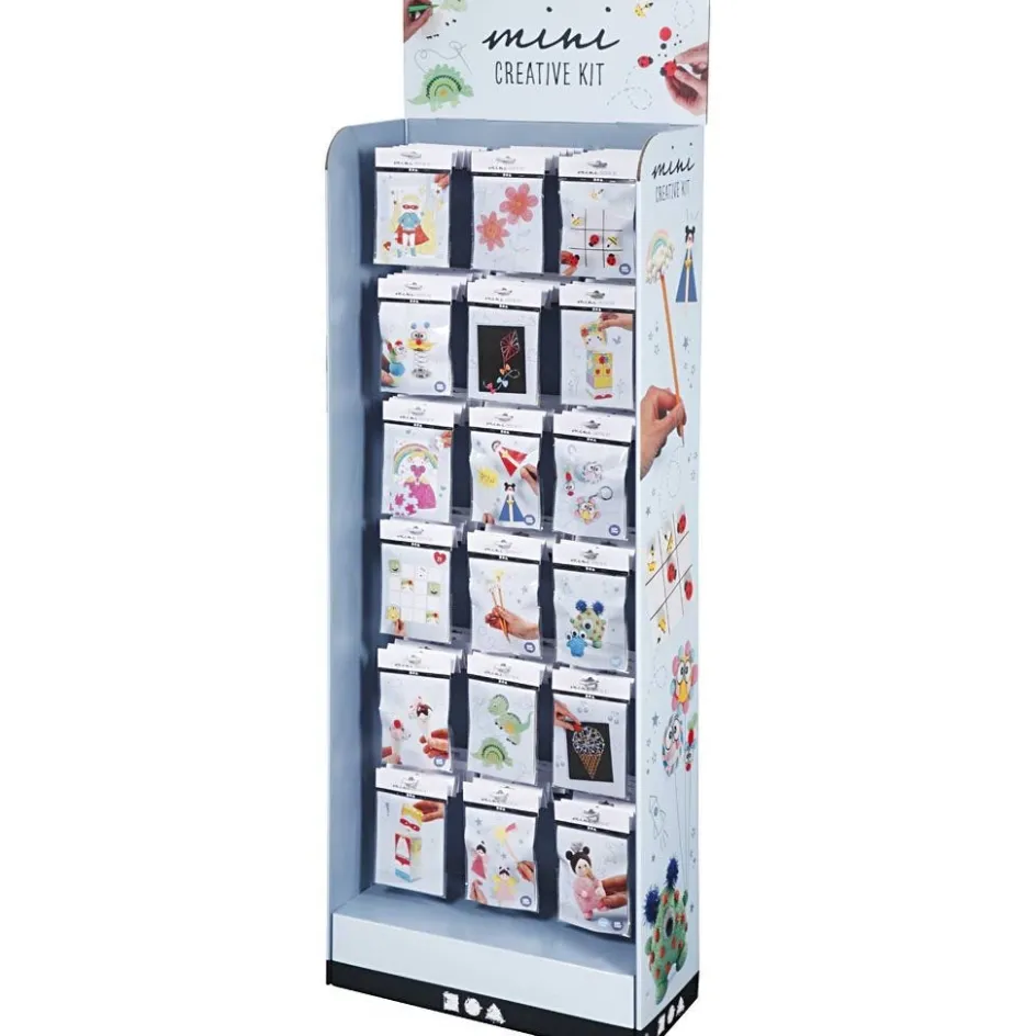 Creativ Company Floor display with Mini Craft Kit| Miniature|Diy-Kits, Basic Items And Tools