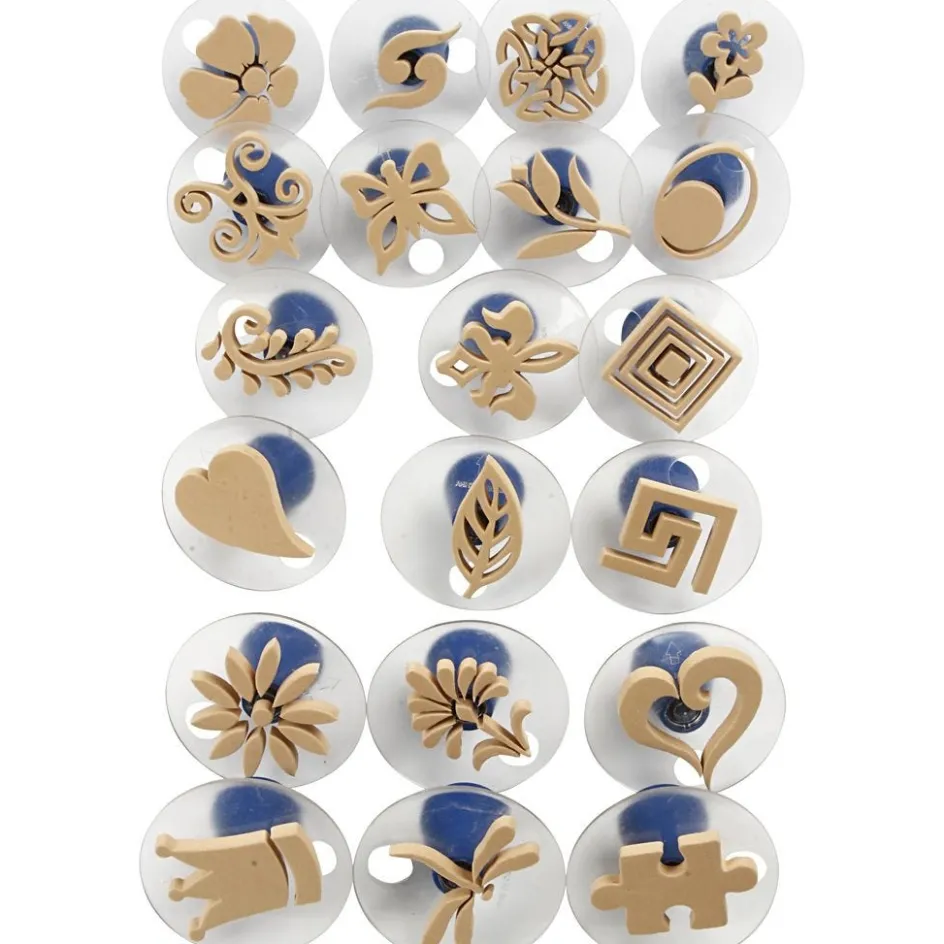 Creativ Company Foam Stamps With Handle| Stencils And Stamps