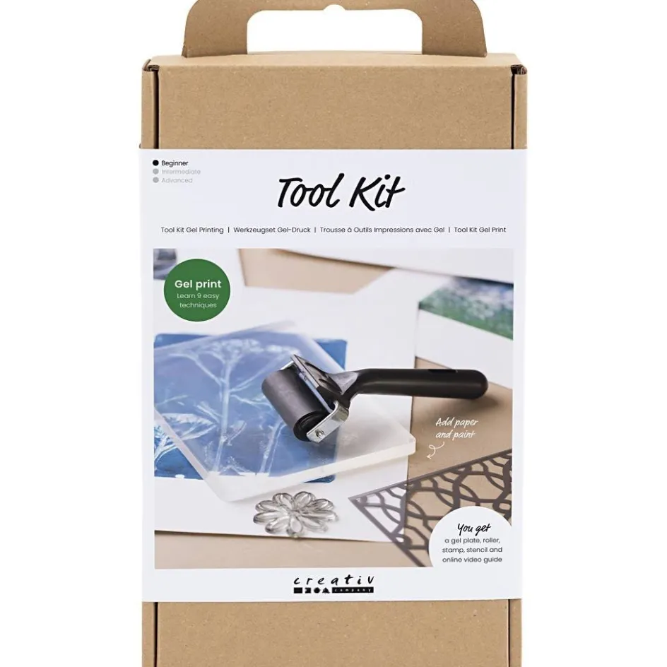 Creativ Company Gel Printing Tool Kit| Diy-Kits, Paints And Painting Accessories