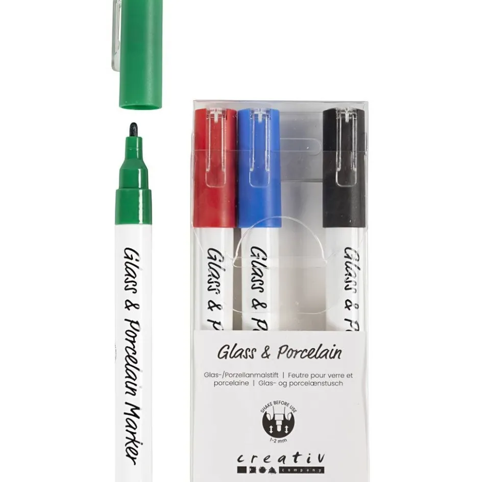 Creativ Company Glass & Porcelain Marker| Porcelain And Glass Decoration (Washable)