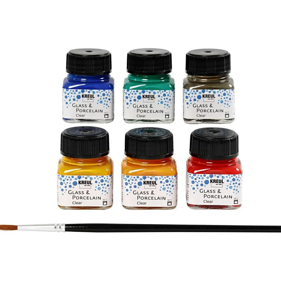 Kreul Glass & Porcelain Paint| Porcelain And Glass Decoration (Washable)