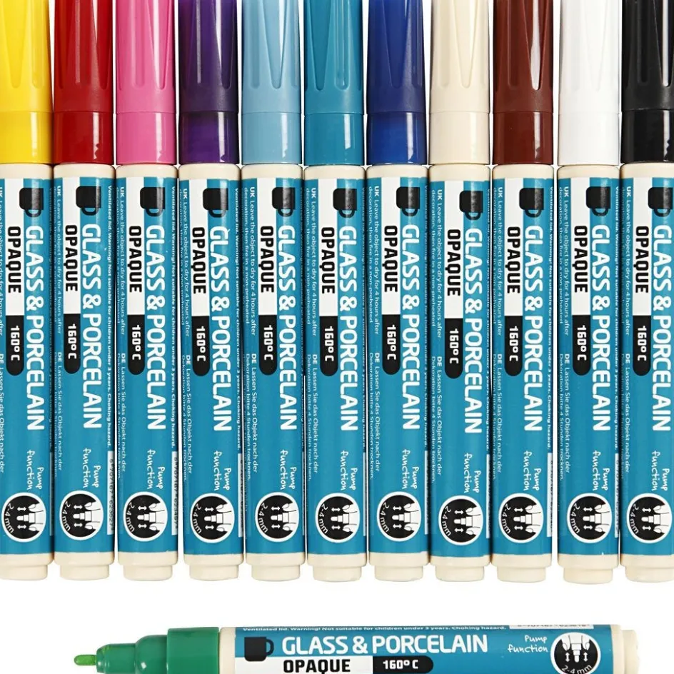 Creativ Company Glass and porcelain marker| Paints And Painting Accessories|Porcelain And Glass Decoration (Washable)