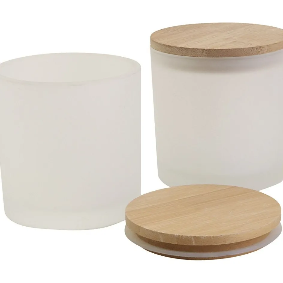 Creativ Company Glass Jars with Wooden Lids| Equipment And Utensils