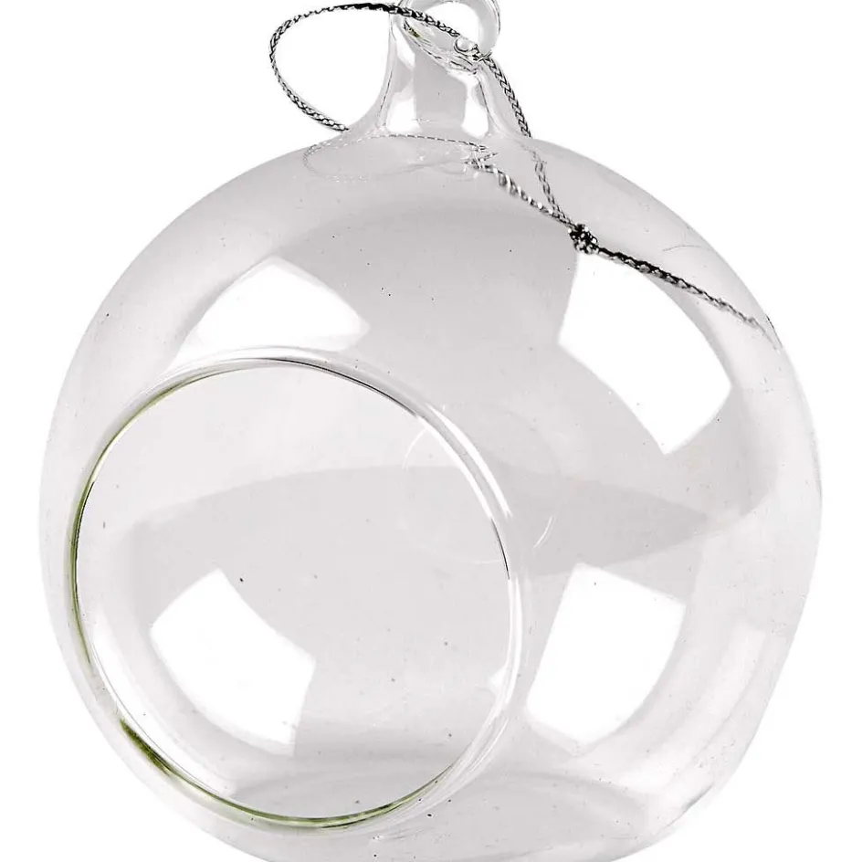 Creativ Company Glass Ornament with Opening| Figures, Eggs And Animals For Decorating
